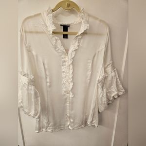 NWT - Lane Bryant Blouse - White - Size 14/16
